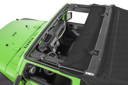 MasterTwill Full Hardware Top Tinted Glass For 07-18 Jeep Wrangler JK 2 Dr Black Master Twill MasterTop-2