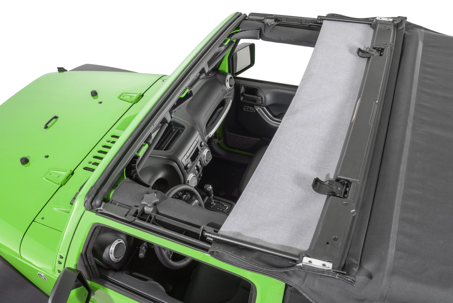 MasterTop Full Hardware Top Tinted Glass For 07-18 Jeep JK Wrangler 2 Dr Black Diamond MasterTop