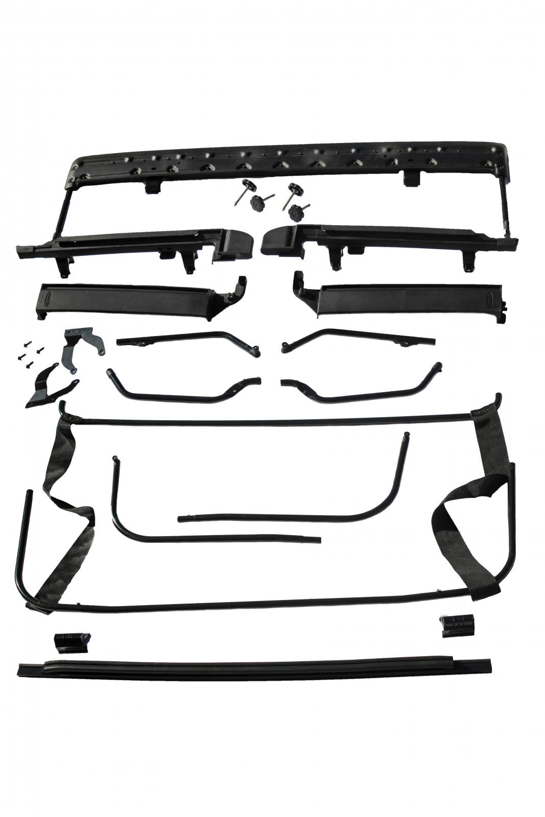 MasterTop Full Hardware Top Tinted Glass For 07-18 Jeep JK Wrangler 2 Dr Black Diamond MasterTop