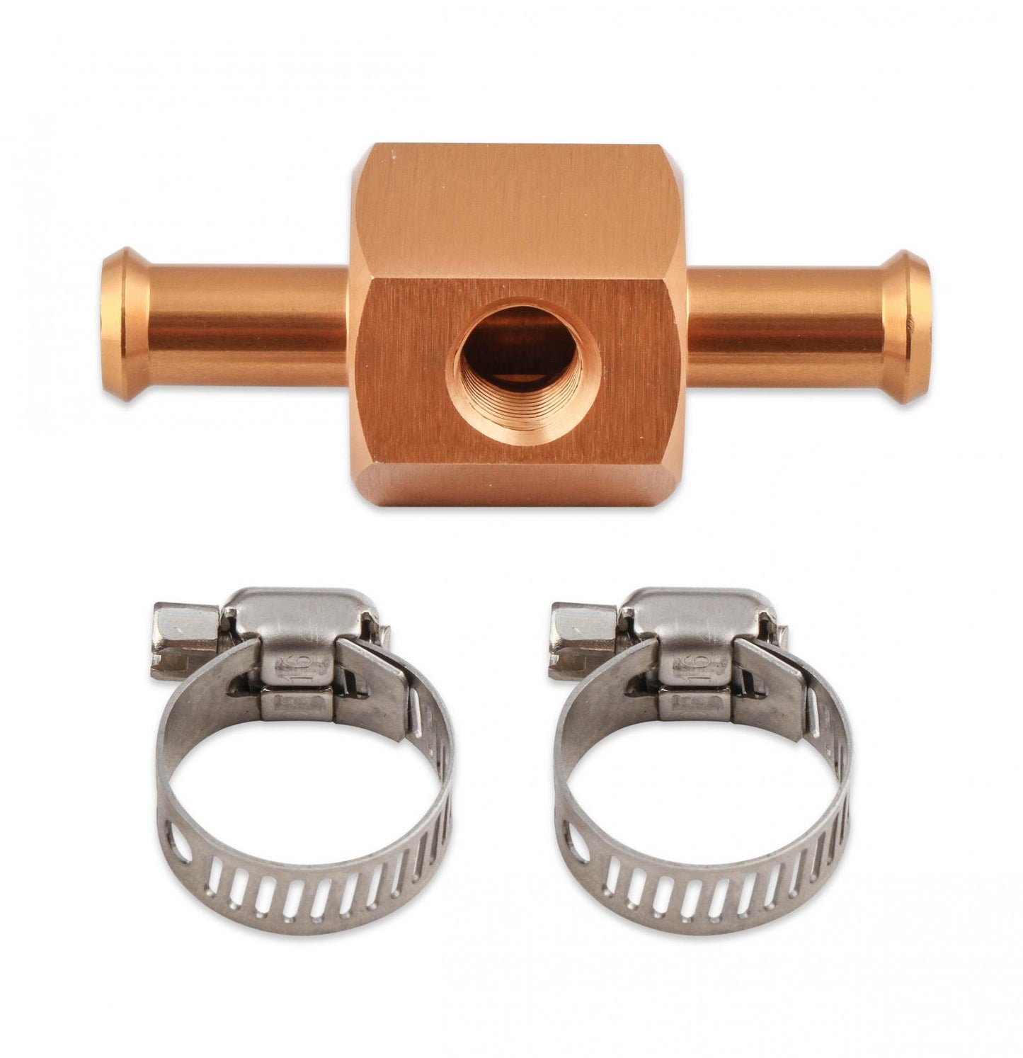 Fuel Block with 0-15 PSI Fuel Pressure Gauge Fits carbureted applications Mr Gasket-4