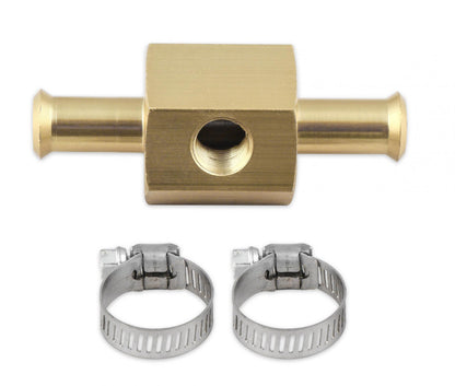 Fuel Block with 0-15 PSI Liquid Filled Fuel Pressure Gauge Fits carbureted applications Mr Gasket-4