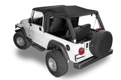 Fast Back Fabric Only Repl. Top No Doorskins Tinted Glass 04-06 LJ Unl. Jeep Wrangler MasterTop-3