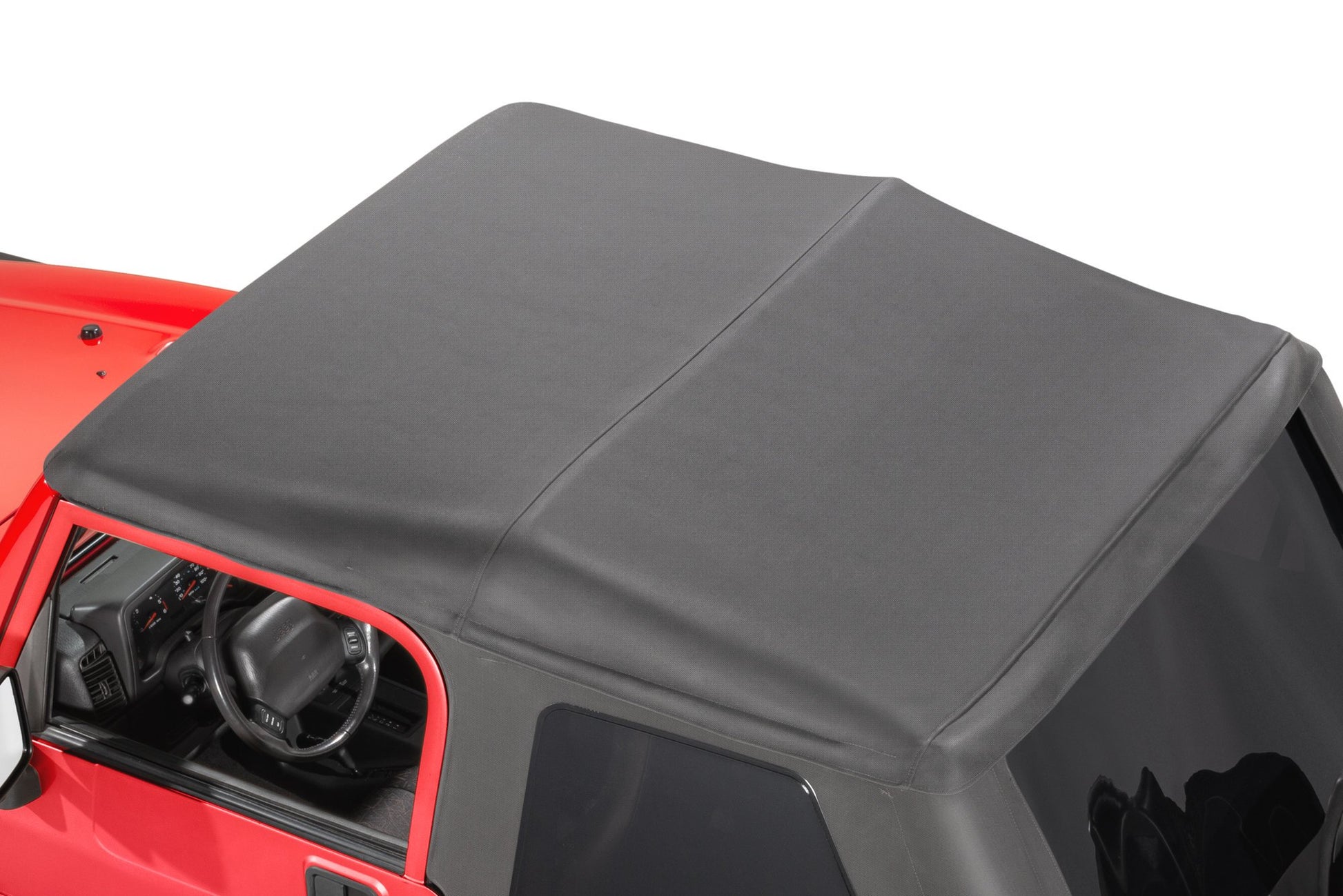 MasterTop Jeep TJ Fast Back Fabric Replacement Top No Doorskins Tinted Glass 97-06 Jeep Wrangler MasterTop
