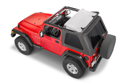 Jeep TJ Fast Back Fabric Replacement Top No Doorskins Tinted Glass 97-06 Jeep Wrangler MasterTop-2