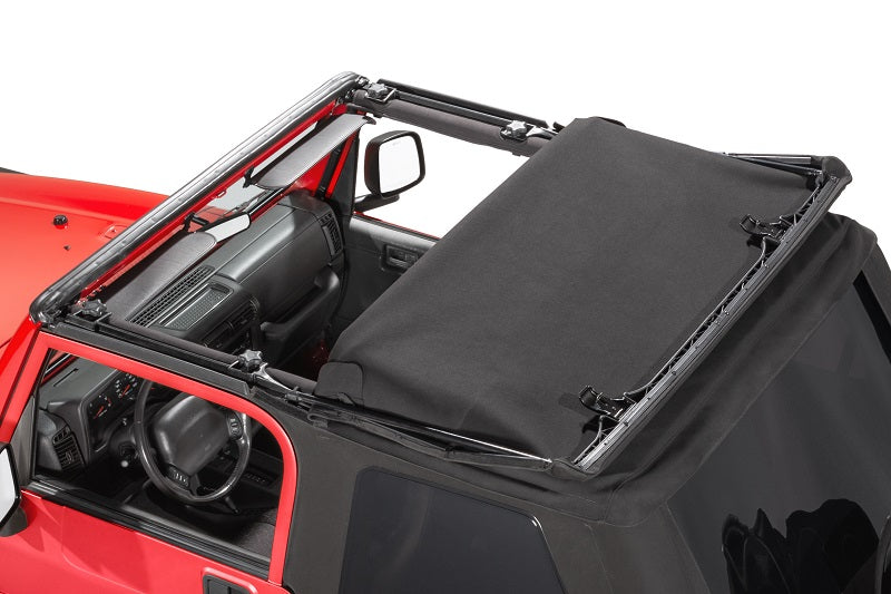 MasterTop Jeep TJ Fast Back Fabric Replacement Top No Doorskins Tinted Glass 97-06 Jeep Wrangler MasterTop