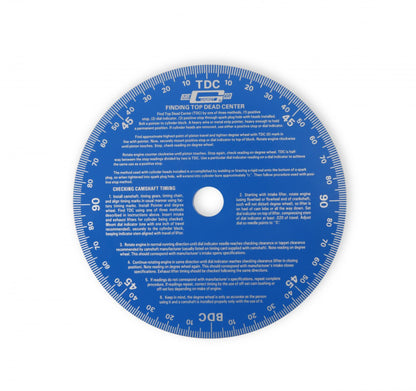 Cam Degree Wheel This universal cam degree wheel has a 7 Inch diameter and is blue Mr Gasket-1