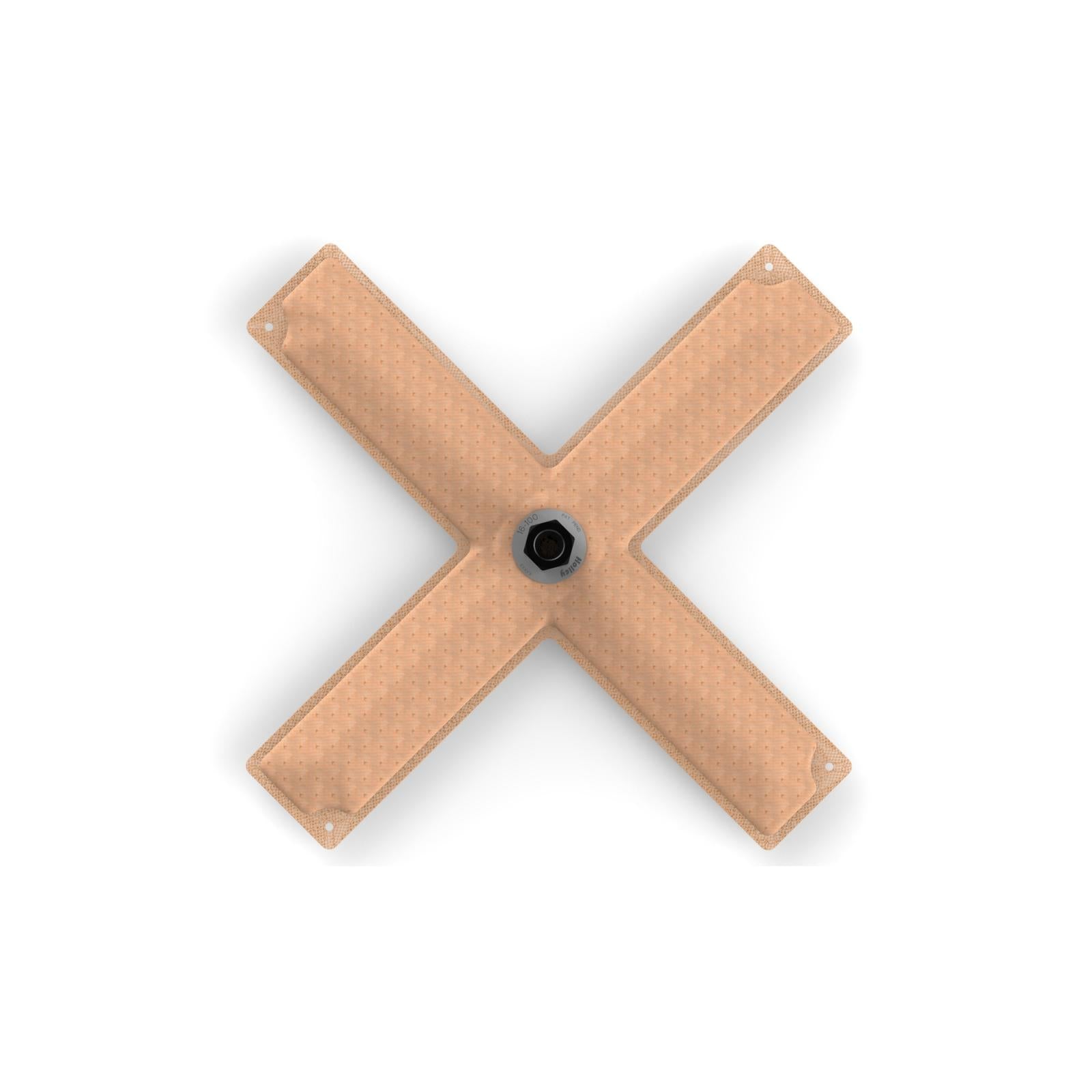 15 X 15 Hydrama, Cross Center Outlet Pick-Up with -3/8 NPT Fitting Fitting Location Designed for Universal Use Holley-1