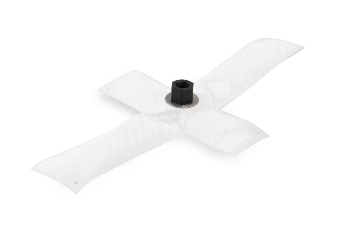 15 X 8 Hydrama, Cross Center Outlet Pick-Up with -3/8 NPT Fitting Fitting Location Designed for Universal Use Holley