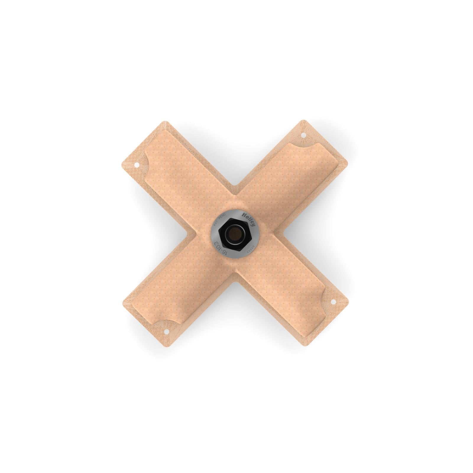 8 X 8 Hydramat, Cross Center Outlet Pick-Up with -3/8 NPSF Fitting Location Designed for Universal Use Holley-2