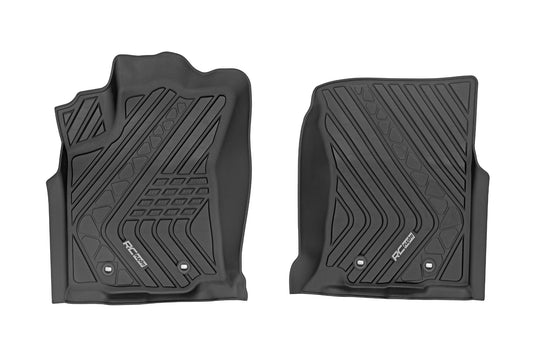 Flex-Fit Floor Mats | Front | Toyota Tacoma 2WD/4WD (2016-2023) Rough Country
