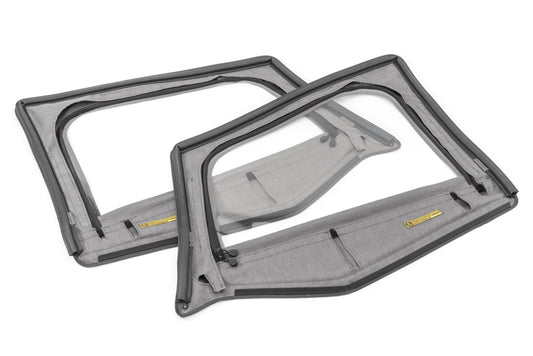 Jeep Fabric Replacement Upper Door Skins & Frame For 88-95 Wrangler YJ Pair MasterTop