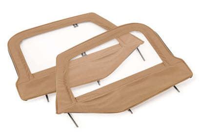 Jeep Fabric Replacement Upper Door Skins & Frame For 97-06 Wrangler TJ Pair MasterTop-5
