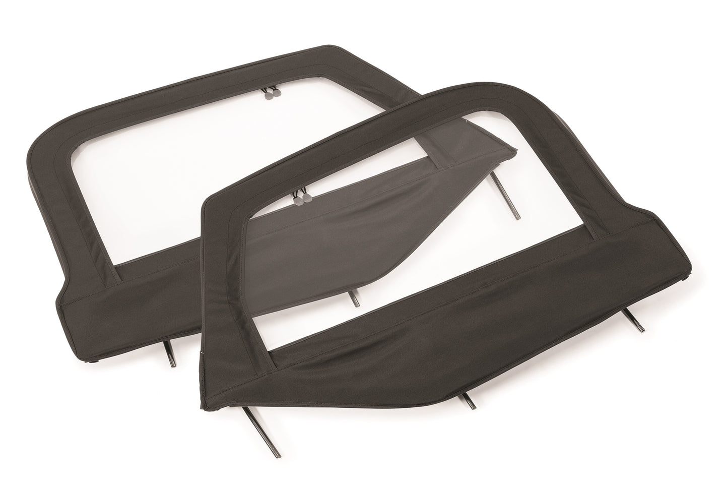 Jeep Fabric Replacement Upper Door Skins & Frame For 97-06 Wrangler TJ Pair MasterTop-4
