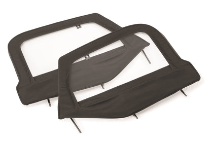 Jeep Fabric Replacement Upper Door Skins & Frame For 97-06 Wrangler TJ Pair MasterTop-4