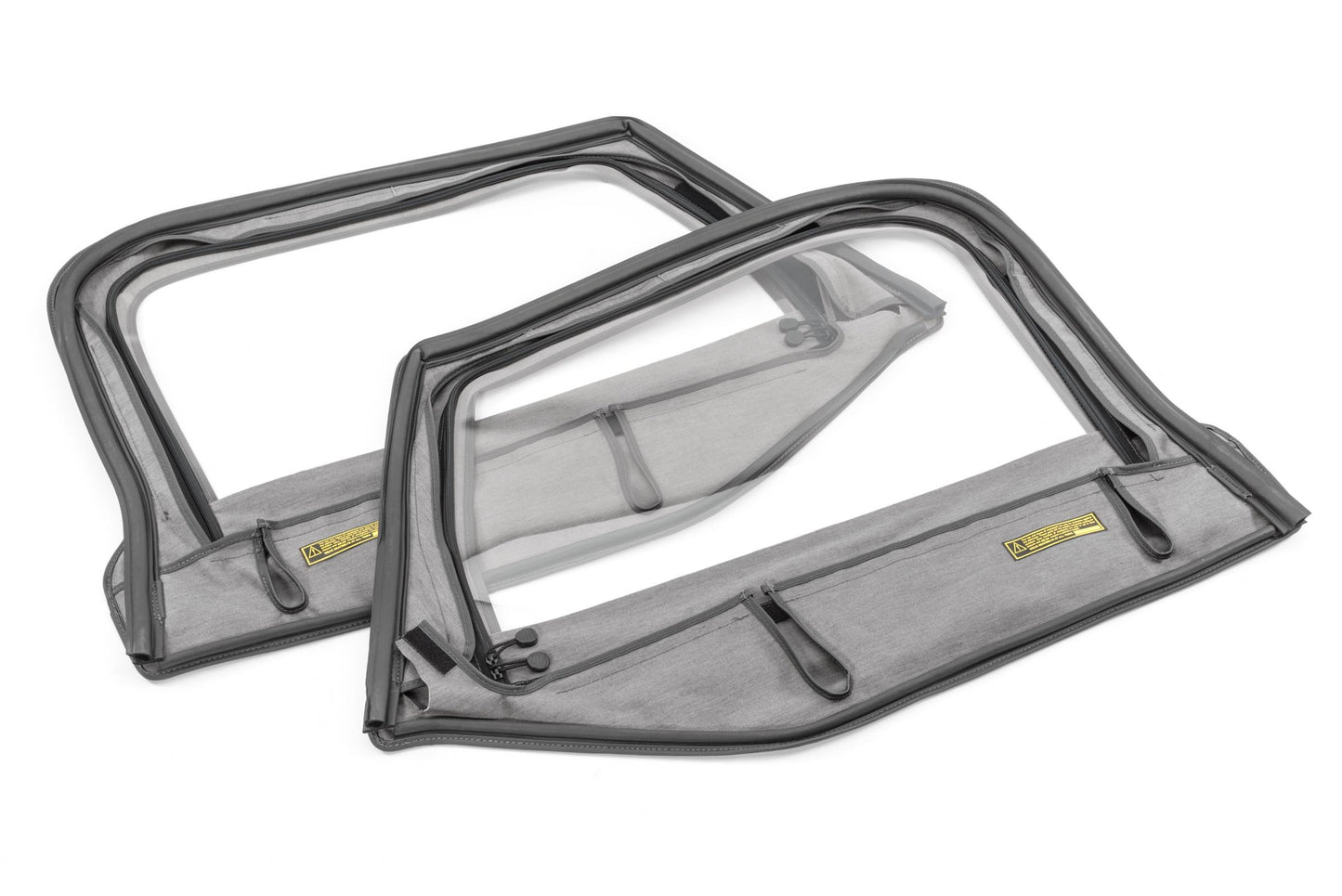 Jeep Fabric Replacement Upper Door Skins & Frame For 97-06 Wrangler TJ Pair MasterTop