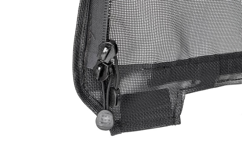 Mesh Trail Screens 2010-2018 2 Dr JK Wrangler with Factory Original or Soft Top 3 piece Kit Black Mesh MasterTop-6