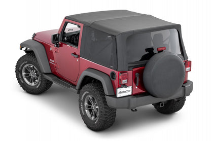 Mesh Trail Screens 2010-2018 2 Dr JK Wrangler with Factory Original or Soft Top 3 piece Kit Black Mesh MasterTop-2