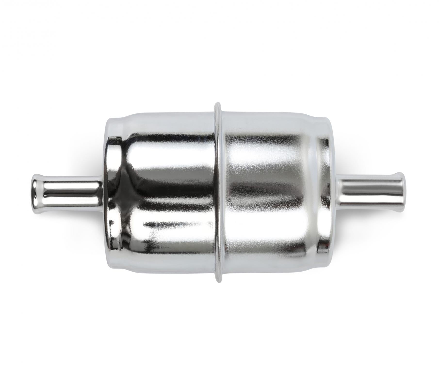 Chrome Fuel Filter Street/strip Carbureted Applications Post Filter Universal Fit for 3/8 Fuel Line Holley