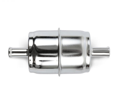 Chrome Fuel Filter Street/strip Carbureted Applications Post Filter Universal Fit for 3/8 Fuel Line Holley