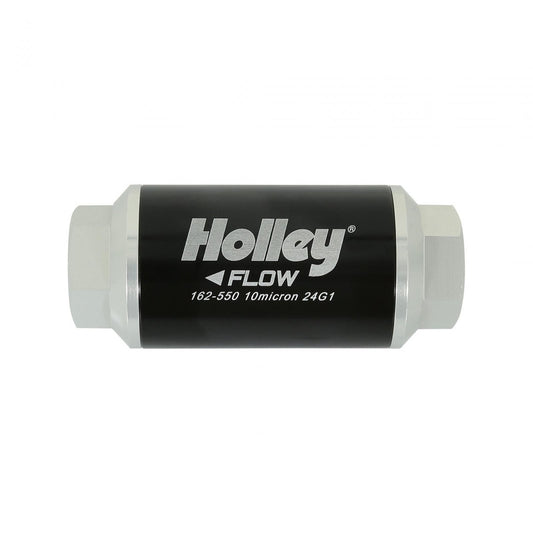 100 GPH HP Billet Fuel Filter Street/strip EFI Applications Post Filter 10 Micron Holley