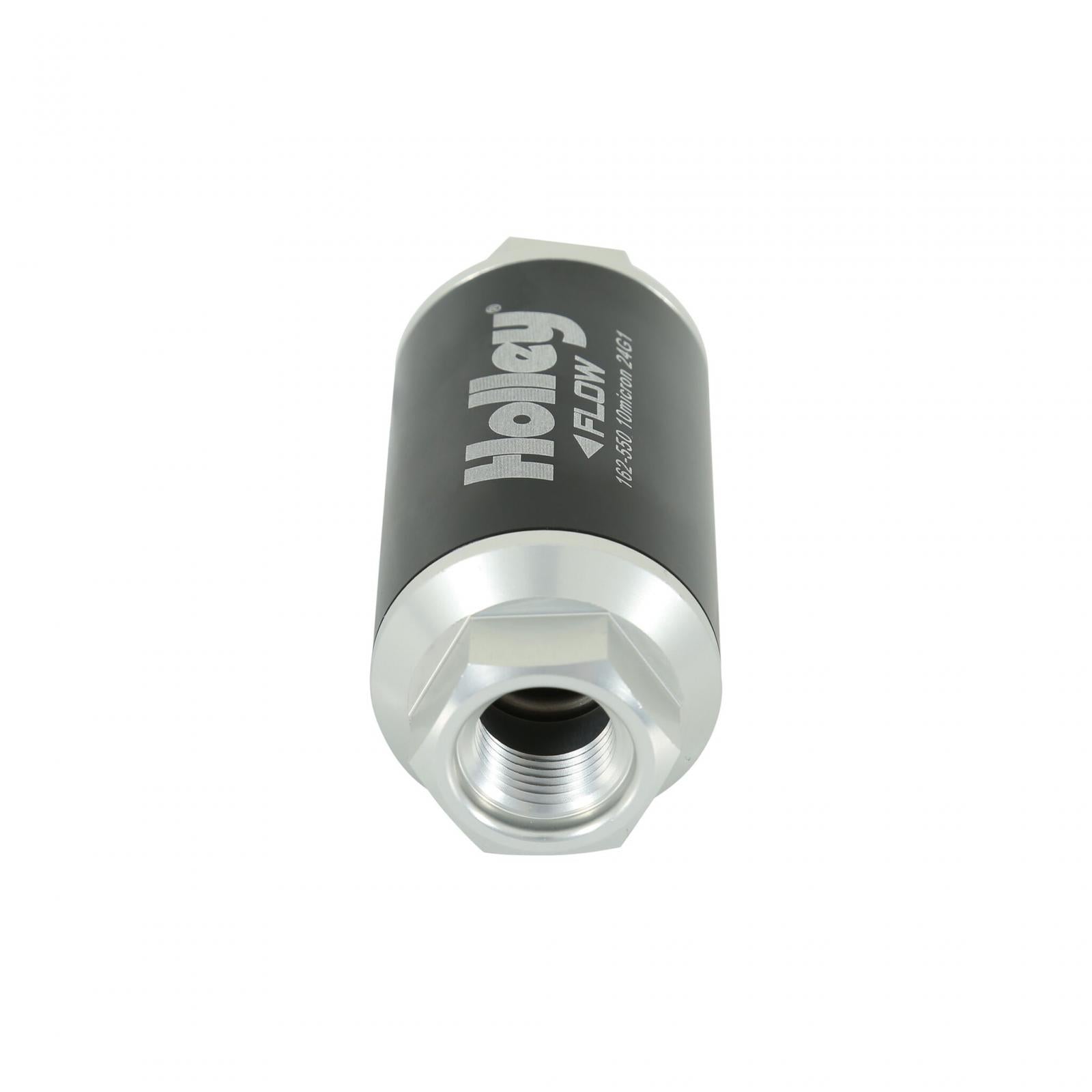 100 GPH HP Billet Fuel Filter Street/strip EFI Applications Post Filter 10 Micron Holley-4