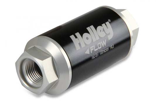 100 GPH HP Billet Fuel Filter Street/strip CARB or EFI Applications Pre Filter 100 Micron Holley-1