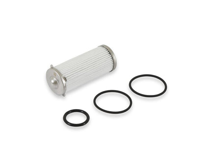 Fuel Filter Element and O-Ring Kit Fits 260 GPH HP Billet Fuel Filters 10 Micron Holley