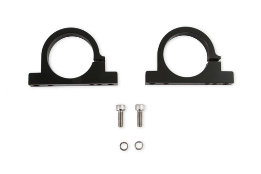 Black Mounting Bracket for HP Billet Fuel Filters Fits 100 GPH HP Billet Fuel Filter W/ 1.5 Diameter (38.1 Mm) I.D Mounting Bolt Holes C/l to C/l = 2.75 & Use W/ 1/4 Mounting Bolts Each Bracket Is 1/2 Thick Holley-1