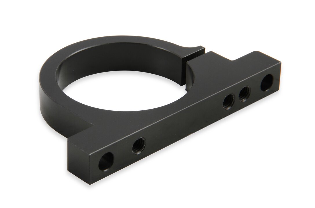 Black Mounting Bracket HP and VR Series Billet Fuel Filters Fits 175, 260, and 460 GPH VR Series Billet Fuel Filter and EFI Filter/regulator 50.3 Mm I.D Mounting Bracket Thru-Bolt Holes C/l to C/l = 3.150 & Use W/ 1/4 Mounting Bolts Holley-1