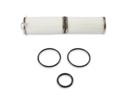 Fuel Filter Element and O-Ring Kit Fits 460 GPH VR Series Billet Fuel Filters 10 Micron Holley