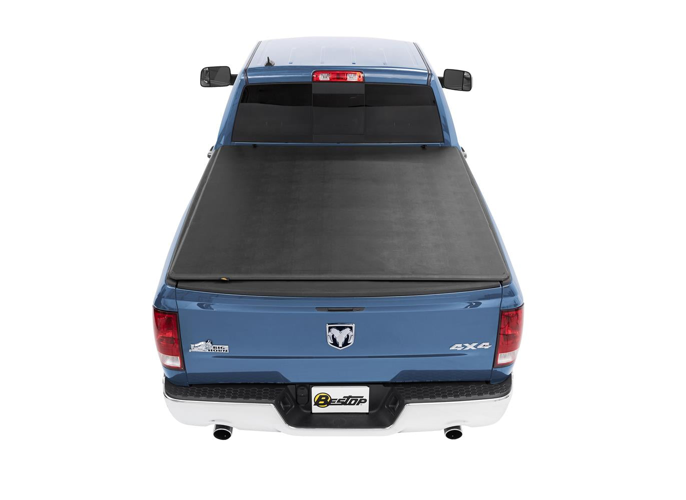 EZ-Fold Soft Tri-Fold Tonneau Cover For Dodge 2009-2010 Ram 1500 Black Tailgate Spoiler Not Included Bestop