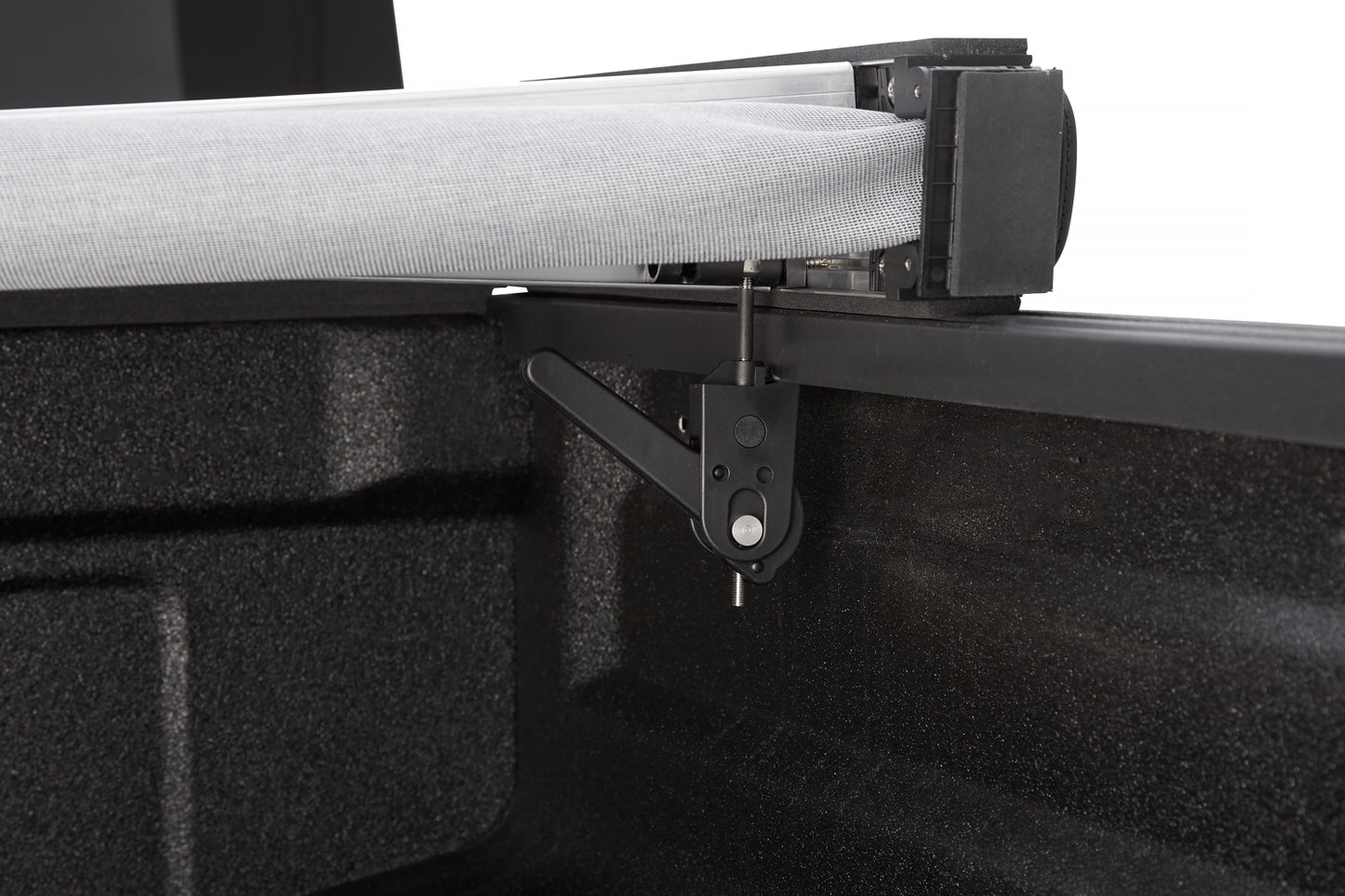 EZ-Fold Soft Tri-Fold Tonneau Cover For Jeep 2020-2024 Gladiator Black Diamond Tailgate Spoiler Not Included Bestop-2