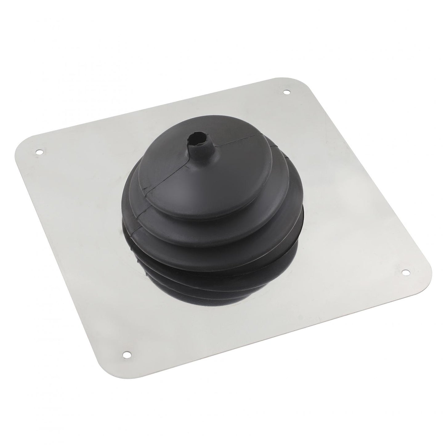 Shifter Boot Large round boot with 8 Inch Square Plate Mr Gasket