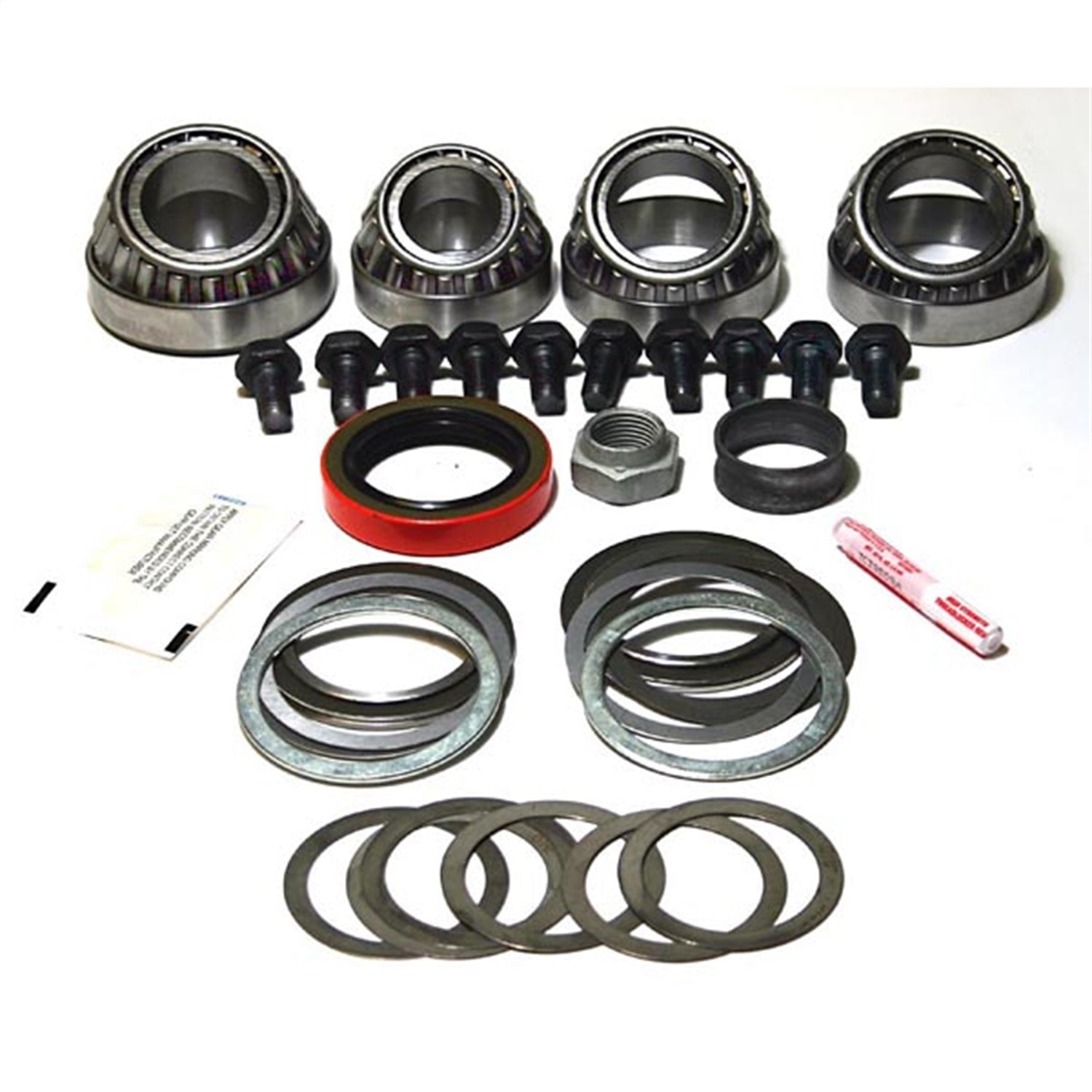 Differential Rebuild Kit Rear Dana 35 Includes Bearings/Seal/Shim Set/Hardware Dana 35 Rear Differential In 84-01 Cherokee XJ, 87-95 Wrangler YJ, 93-98 Grand Cherokee ZJ, 97-06 Wrangler TJ, 04-06 Wrangler Unlimited Lj And 99-04 Grand Cherokee WJ OMIX