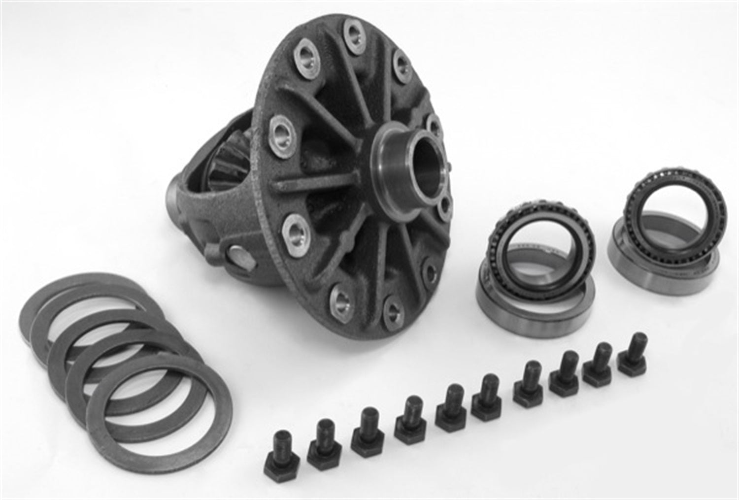 Differential Carrier Assembly Front Dana 30 Super Standard 3.55 Ratio Includes Case/Bearings/Shims/Bolts 1999-2004 Jeep Grand Cherokee WJ OMIX