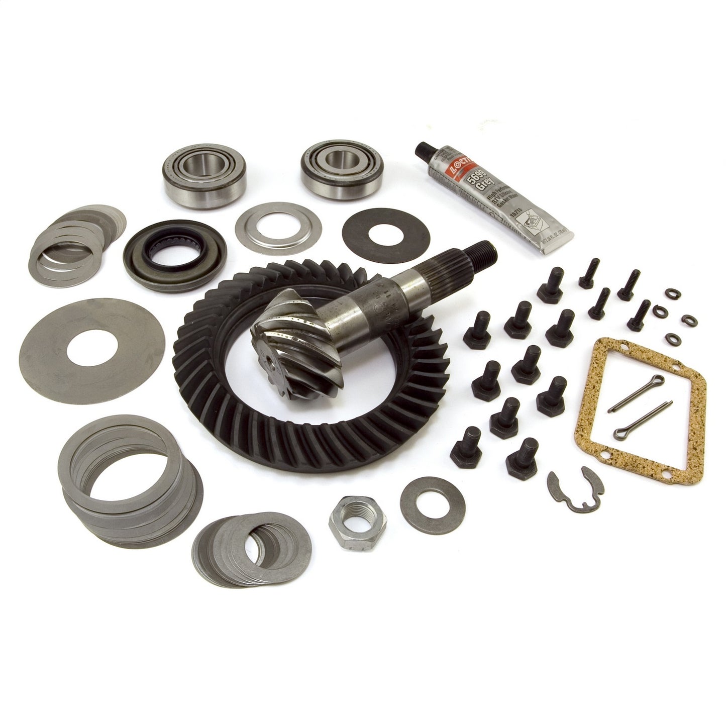 Ring And Pinion Kit Front Dana 30 Reverse 3.73 Ratio 41 X 11 Teeth Includes Pinion Bearings/Cups/Pinion Nut And Washer/Oil Seal And Slinger/Ring Bolts/Shim Kit Fits The Front Of 87-95 Wrangler YJ OMIX