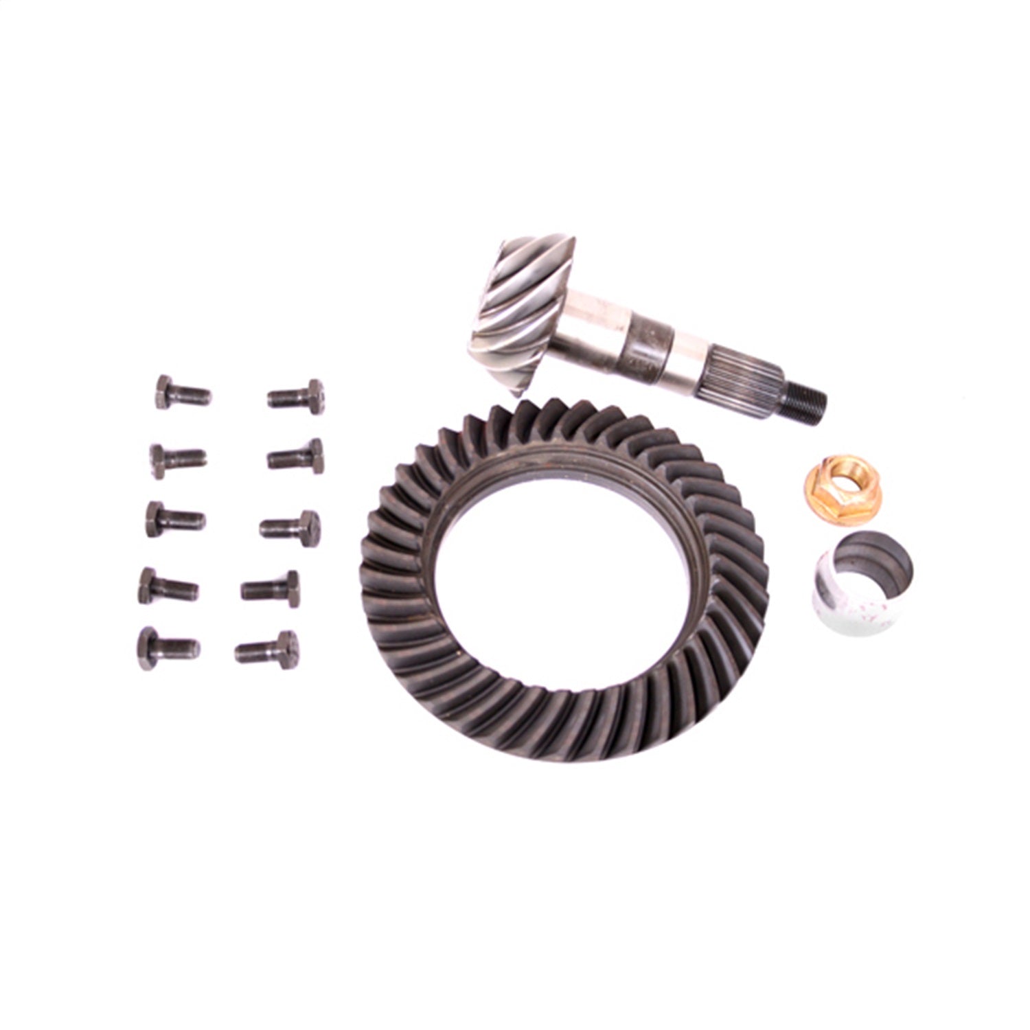 Ring And Pinion Kit Front Dana 30 3.73 Ratio Includes Pinion Bearings/Cups/Pinion Nut And Washer/Oil Seal And Slinger/Ring Bolts/Shim Kit Fits The Front Of 99-04 Grand Cherokee WJ OMIX