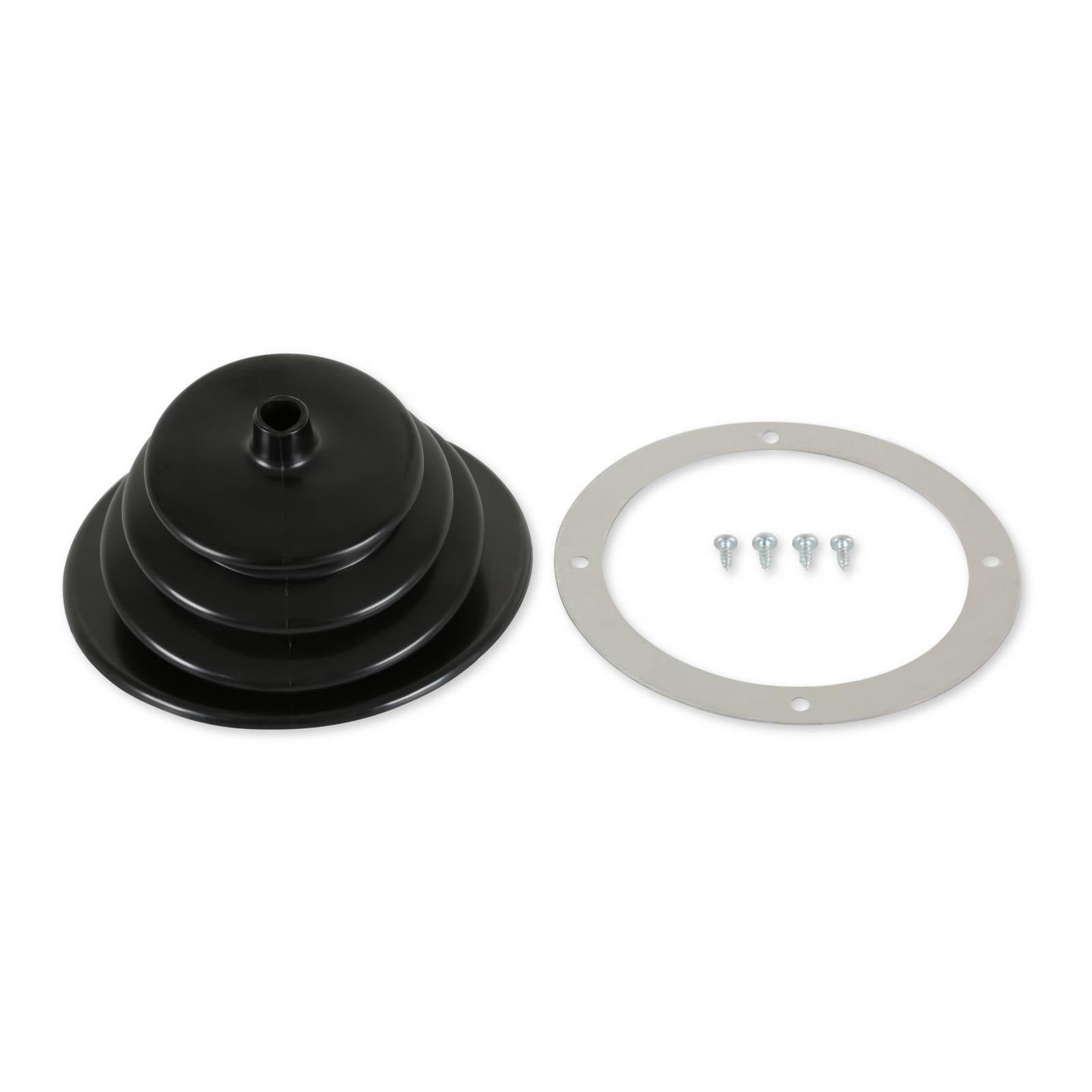 Shifter Boot Small round boot with 5-1/2 Inch round trim ring Mr Gasket-1