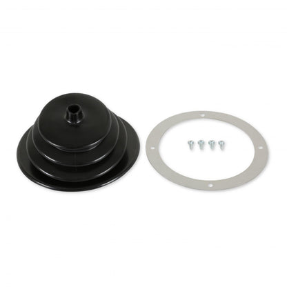 Shifter Boot Small round boot with 5-1/2 Inch round trim ring Mr Gasket-1