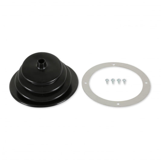 Shifter Boot Small round boot with 5-1/2 Inch round trim ring Mr Gasket-1
