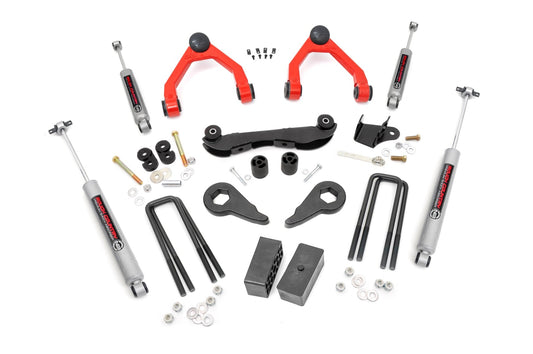 2-3 Inch Lift Kit Rear Blocks Red Silverado/Sierra 1500 Truck & SUV 4WD (1988-1999) Rough Country