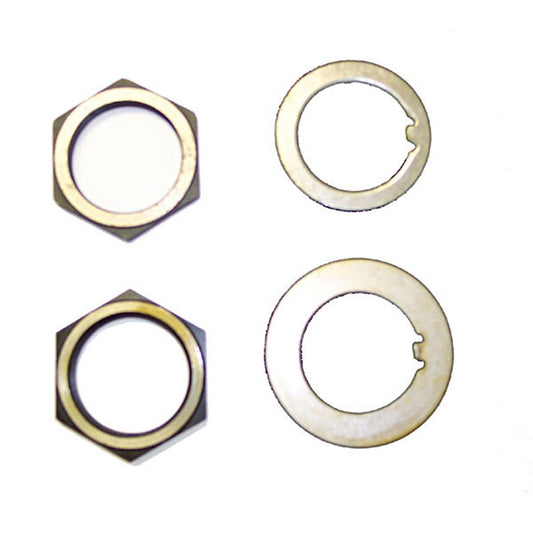 Spindle Nut And Washer Kit Dana 27 Includes 2 Nuts/2 Washers 1941-1945 Mb / Gpw OMIX