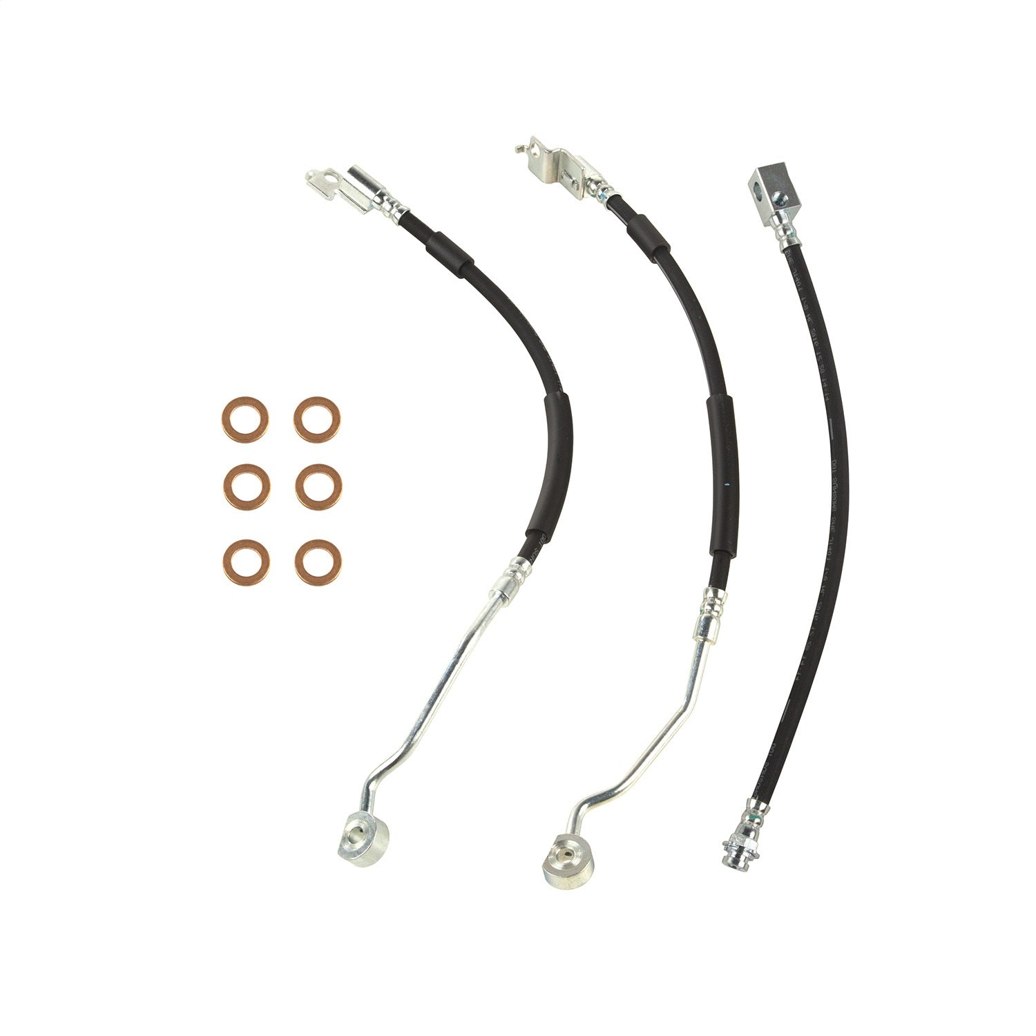Brake Hose Kit Includes Brake Hoses Copper Washers 1990-1994 Jeep Wrangler YJ OMIX