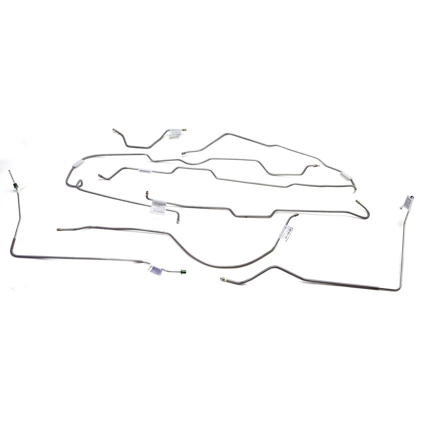 Brake Line Set Steel Front And Rear Fits 1977-1980 CJ5 Models Equipped With Power Front Disc And Rear Drum Brakes OMIX