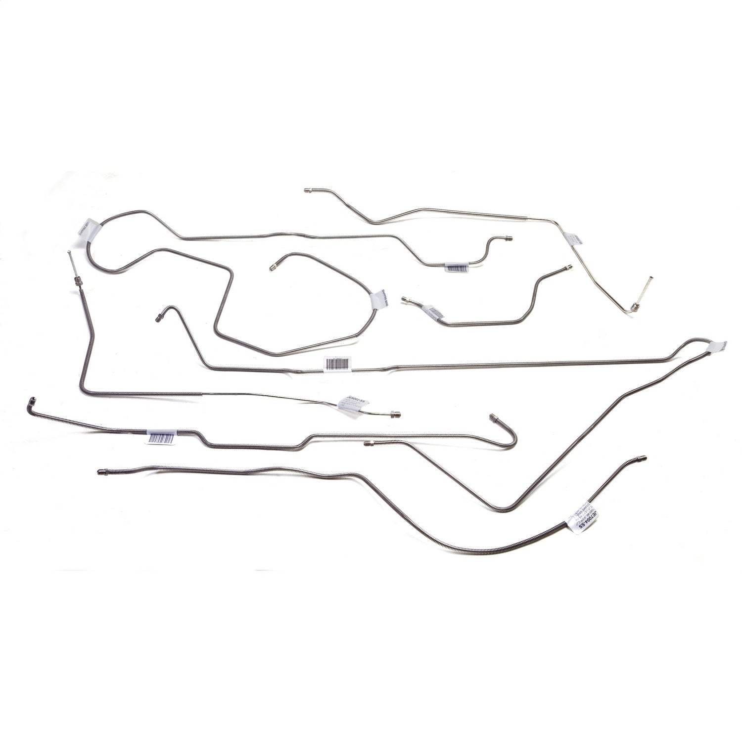 Brake Line Set Steel Front And Rear Fits 1981-1983 CJ5 Models Equipped With Power Front Disc And Rear Drum Brakes OMIX