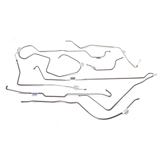 Brake Line Set Steel Front And Rear Fits 1981-1983 CJ5 Models Equipped With Power Front Disc And Rear Drum Brakes OMIX
