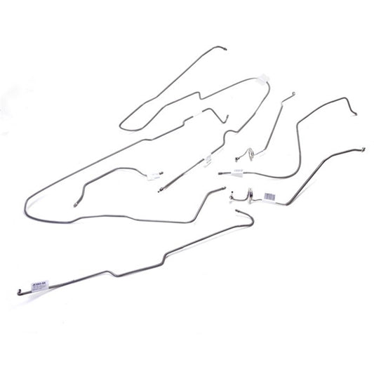 Brake Line Set Steel Front And Rear Fits 1981-1986 CJ7 Models Equipped With Manual Disc And Rear Drum Brakes OMIX