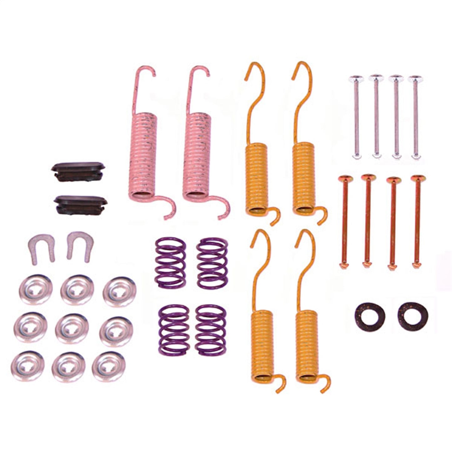 Drum Brake Hold Down Hardware Kit 10 Inch Front Or Rear 1984-1990 XJ 1986-1989 MJ 1981-1986 CJ And 1987-1989 YJ And OMIX