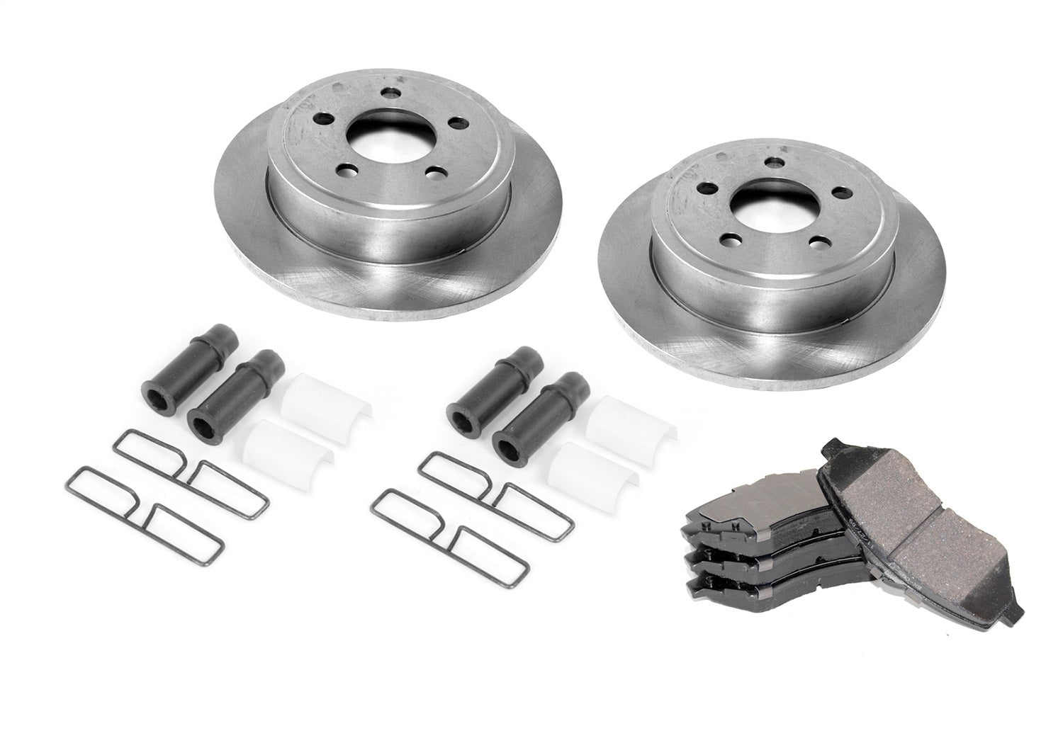 Disc Brake Service Kit Front Includes Rotors Pads Caliper Hardware Kit 1982-1983 CJ5 1982-1986 CJ7 And CJ8 OMIX