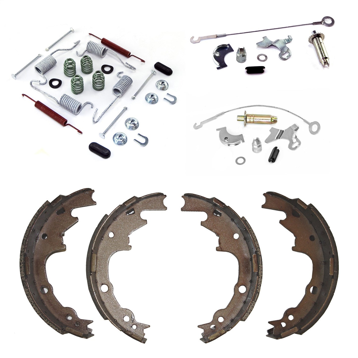 Drum Brake Shoe Service Kit 9-2.5 In Rear 2000-2006 Jeep Wrangler TJ OMIX